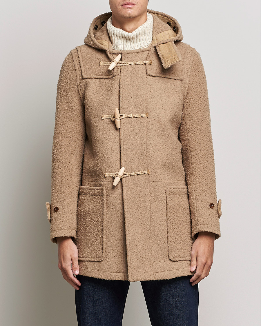 Gloverall Monty Casentino Wool Duffle Coat Camel at CareOfCarl.com